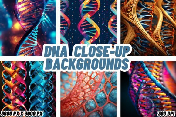 DNA Close Up Backgrounds: A Microscopic Journey for Your Screen