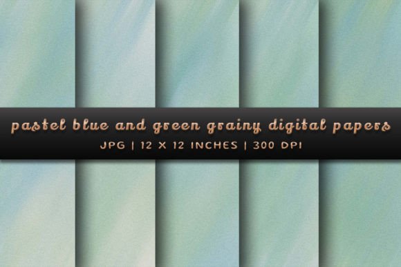 Elevate Your Designs with Pastel Blue and Green Grainy Backgrounds