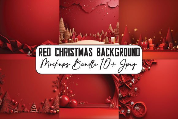 Elevate Your Holiday Designs with Red Christmas Backgrounds