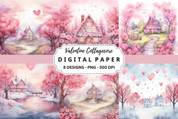 Embrace Romance: Valentine Cottagecore Backgrounds for Your Projects