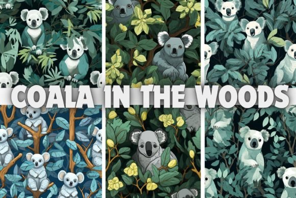 Koala in the Woods Backgrounds: Elevating Digital Serenity
