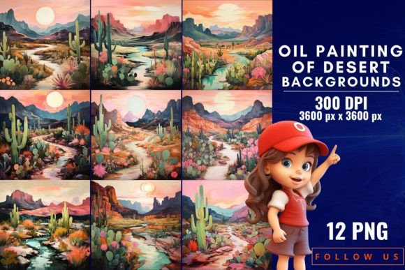 Oil Painting of Desert Backgrounds: Elevate Your Visual Storytelling