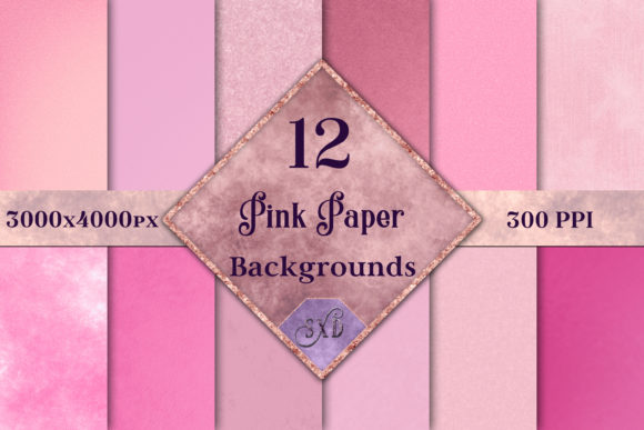 Pink Paper Backgrounds: 12 Images for Authentic Design