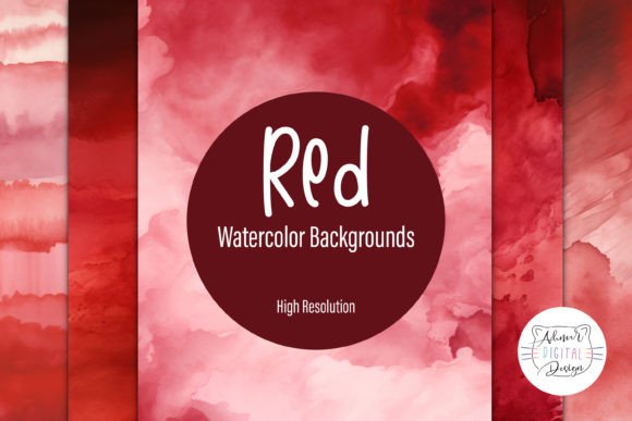 Red Watercolor Backgrounds: A Rich Collection for Your Projects
