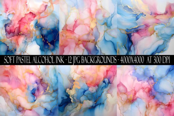 The Gentle Impact of Soft Pastel Alcohol Ink Backgrounds