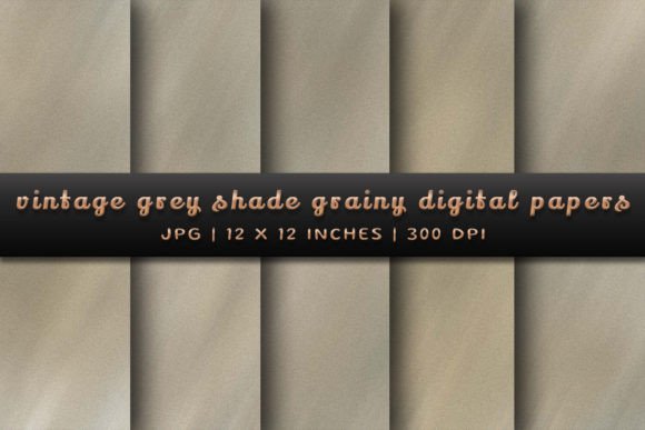 Transform Your Creations with Vintage Grey Shade Grainy Digital Papers