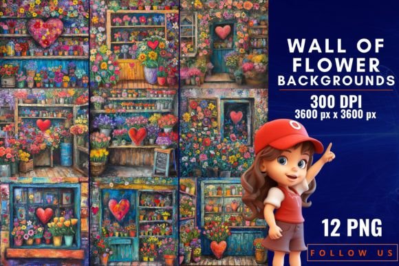 Transform Your Visuals with Wall of Flower Backgrounds