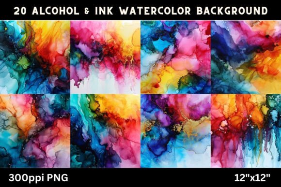 Unlocking Creativity: The Magic of Alcohol & Ink Watercolor Backgrounds