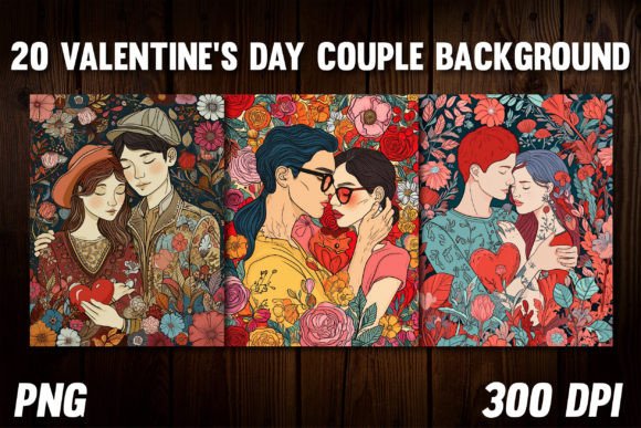 Valentine's Day Couple Backgrounds 3: Your Secret for Romantic Design