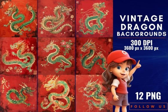 Vintage Dragon Backgrounds: Unlocking Mythical Elegance