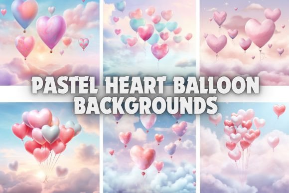 Whimsical Charm: A Designer's Guide to Pastel Heart Balloon Backgrounds