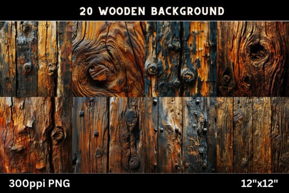 Wooden Digital Papers: Authentic Woodgrain for Modern Design